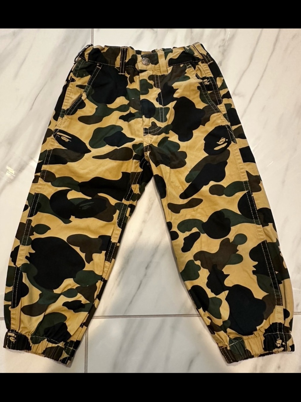 bape kids camo pant size：110cm